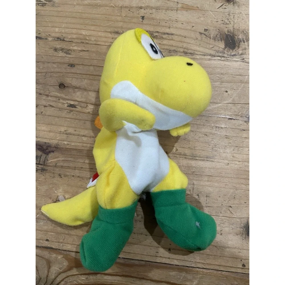 Vtg Yellow Yoshi Super Mario Bros Nintendo 64 N64 Beanie Plush BD&A EUC (No Tag)